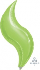 Шар фигура, Зигзаг, Лайм / Lime (в упаковке)