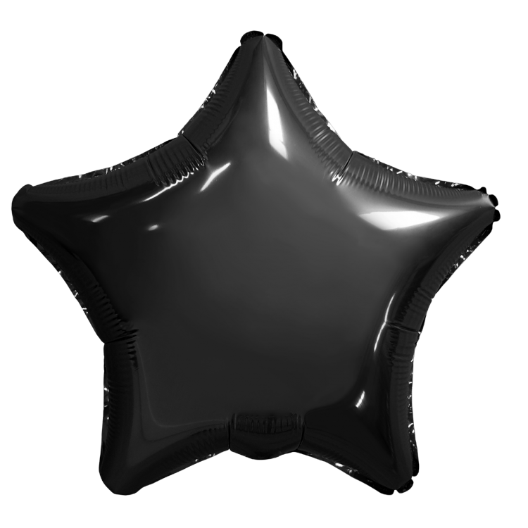 Фольгированный шар Звезда Черный Агура