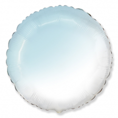 Шар Круг, Бело-голубой градиент / White-Blue gradient (в упаковке)