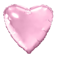 Шар Сердце, Розовый нежный / Light Pink (в упаковке)