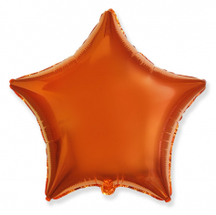 Шар Звезда, Оранжевый / Orange (в упаковке)