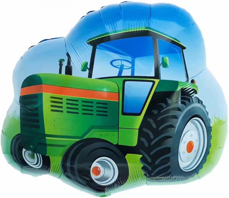 Шар Фигура, Трактор, Зеленый (в упаковке) 