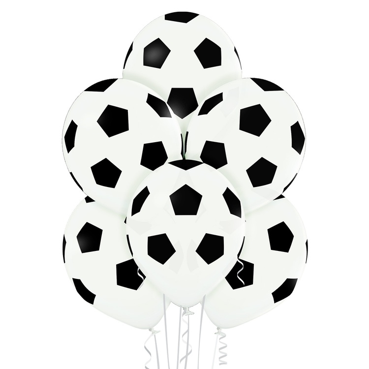 Шар Мяч футбол классика, Белый Пастель (шелк) 5 ст