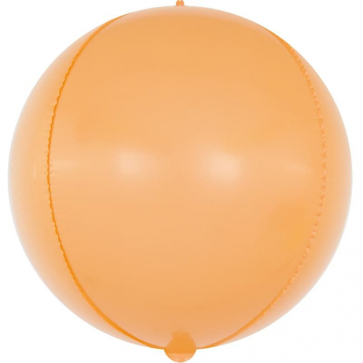 Шар Сфера 3D, Макарунс, Оранжевый (в упаковке)
